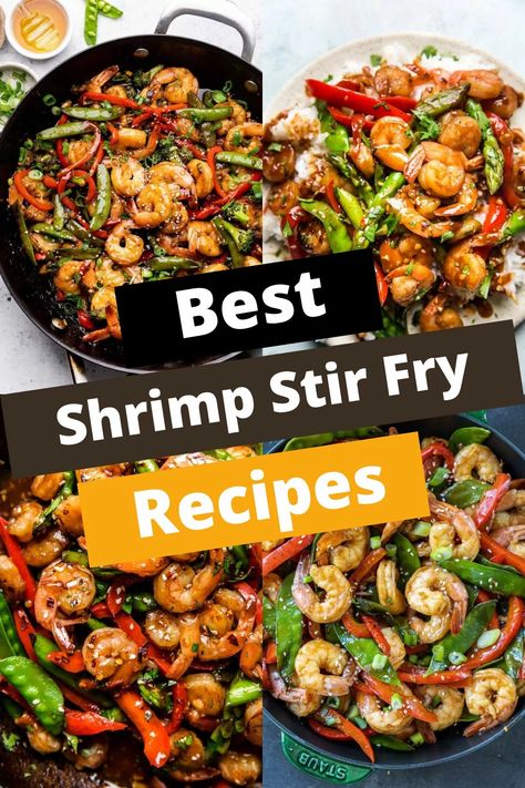 Shrimp Stir Fry Shrimp Stir Fry Recipes Healthy, Stir Fry Recipes Shrimp, Shrimp Stir Fry Recipes Easy, Shrimp Stir Fry Recipes, Stir Fry Shrimp, Shrimp Stirfry, Seafood Stir Fry, Shrimp Stir Fry Recipe, Veggie Stir Fry Recipes