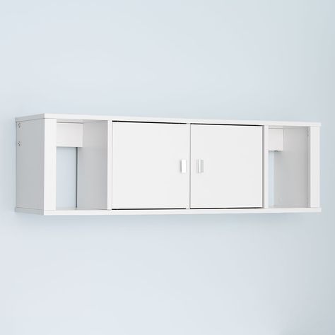 Get free shipping on your qualifying orders of Prepac™ Designer Floating Hutch, 42.5" x 12", White. White Floating Desk, Black Hutch, White Hutch, Office Den, Floating Cabinets, Floating Desk, Salon Suites, Storage Cabinet Shelves, Office Furniture Accessories