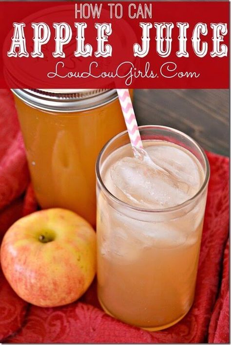 How To Can Apple Juice With An Electric Juicer Apple Juice In Juicer, Can Apple Juice, Pickle Veggies, Paleo Beverages, Homemade Apple Juice, Homemade Syrups, Apple Juice Recipe, Harvest Storage, Canning Kitchen