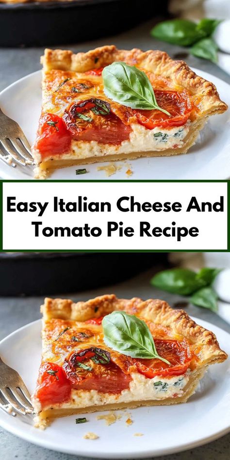 Craving dinner ideas easy and cheesy? Try this Easy Italian Cheese and Tomato Pie Recipe! Perfect for pairing with beef recipes for dinner, it’s ideal for family meals or dinner ideas for two. Tomato Pie Recipe Easy, Tomato Pie Recipe, Cheese And Tomato, Savory Cheese, Italian Recipes Easy, Tomato Pie, Italian Cheese, Easy Italian, Recipes For Dinner