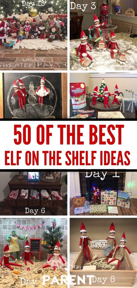 Elf On The Shelves, Elf Ideas Easy, Easy Elf On The Shelf, Funny Christmas Pictures, Easy Elf, Awesome Elf On The Shelf Ideas, Elf Activities, Elf Antics, Elf Fun