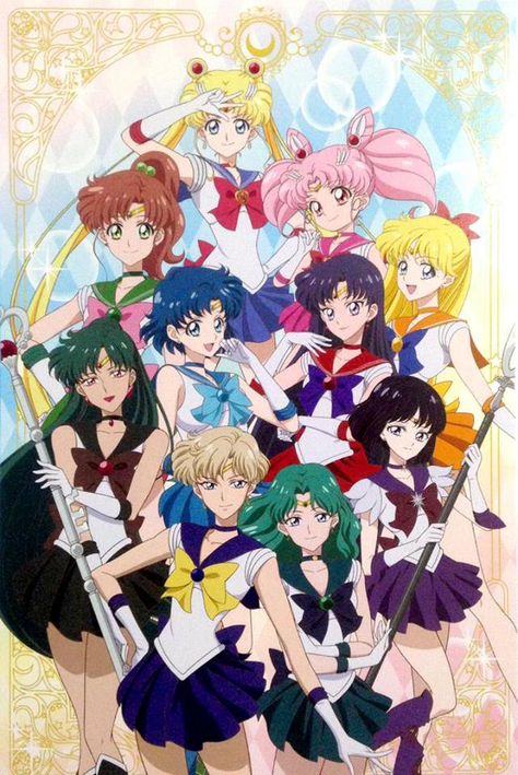 Sailor Moon Crystal - Season 3 official artwork Saylor Moon, Arte Sailor Moon, Sailor Scout, Sailor Moon Stars, Sailor Senshi, Sailor Moon Usagi, Moon Wallpaper, Sailor Moon Aesthetic, Sailor Pluto