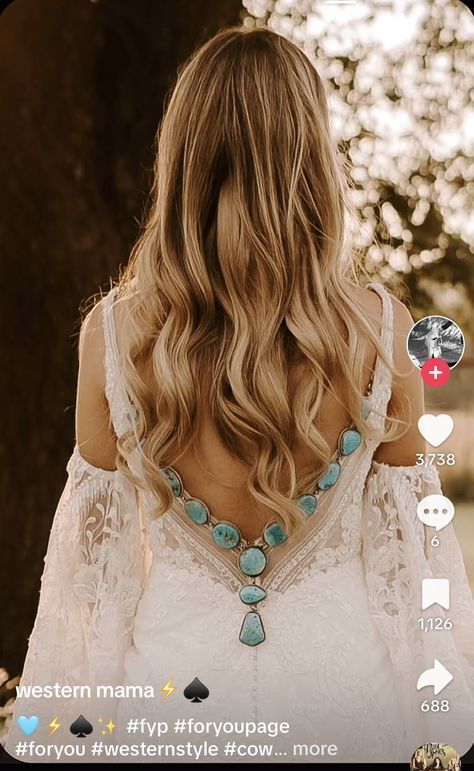 Country Western Wedding, Western Themed Wedding, Western Wedding Dresses, Cowboy Wedding, Country Theme Wedding, Turquoise Wedding, Dream Wedding Ideas Dresses, Future Wedding Plans, Cute Wedding Ideas