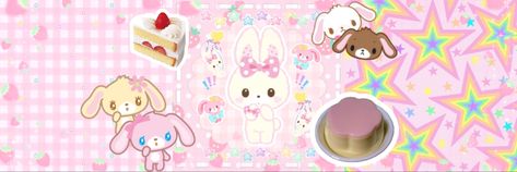 Cutecore Banner Twitter, Kawaii Long Widget, Cutecore Youtube Banner, Pink Cutecore Banner, Puppycore Banner, Cutecore Widgets Long, Pink Bunny Header, Cute Core Header, Kawaiicore Header