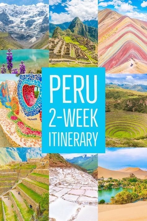 Peru Itinerary, Peru Trip, Peru Vacation, Peru Travel Guide, South America Travel Destinations, Latin America Travel, Machu Picchu Peru, Rainbow Mountain, Central America Travel