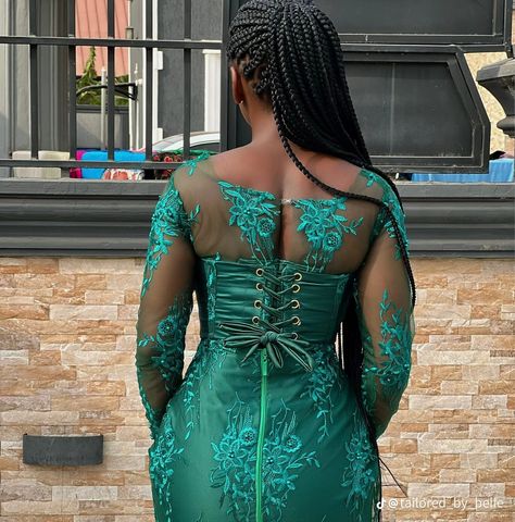 Sea Green Lace Asoebi Styles, Blue Lace Styles For Wedding, Nigeria Dinner Gown Styles, Materials Styles For Ladies In Nigeria, Lace Gown Styles For Ladies, Lace Styles For Wedding Guest, Green Ankara, Ankara Styles For Ladies, Lace Styles For Wedding