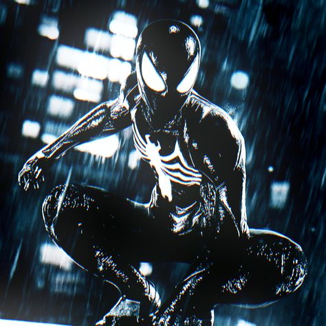 Insomniac Spiderman Symbiote, Insomniac Spiderman Pfp, Symbiote Spiderman Pfp, Ps5 Pfp, Amazing Fantasy Spiderman, Spiderman 2 Ps5, Spiderman App, Spiderman Symbiote, Spiderman Comic Art