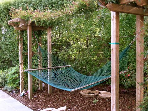 Hammock Decor, Backyard Hammock Ideas, Hammock Ideas, Amazing Backyard, Backyard Hammock, Cozy Backyard, Garden Vines, Have Inspiration, Pergola Kits