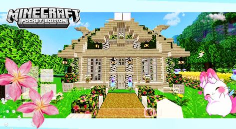 Minecraft starter house .birch wood .starter house Starter House Minecraft, Starter House, House Tutorial, Minecraft Pocket Edition, Pocket Edition, Minecraft Tutorial, Starter Home, Minecraft Houses, Cozy Living