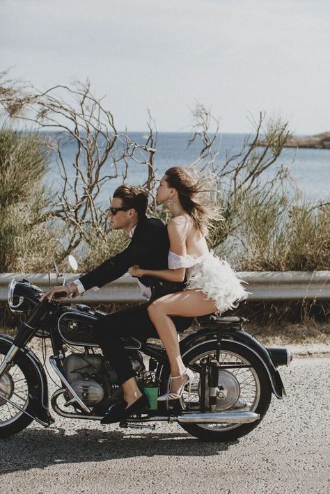 Greek Sun, Bmw Bike, Motorcycle Wedding, Edgy Wedding, Runaway Bride, Wedding Styling, Destination Wedding Planning, Luxury Event, Micro Wedding