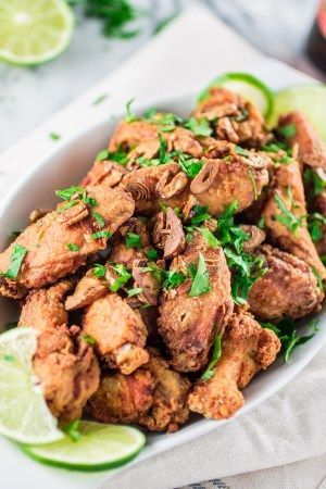 Brazilian Style Chicken Wings | www.oliviascuisine.com Brazilian Chicken, Best Chicken Wing Recipe, Cooking Chicken Wings, Brazilian Dishes, Wings Recipes, Brazilian Recipes, Crispy Chicken Wings, Brazilian Style, Wing It