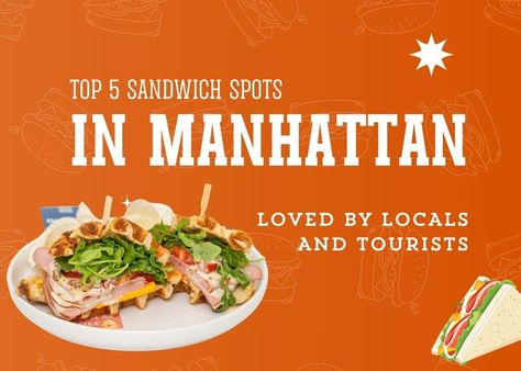 Top 5 Sandwich Spots in Manhattan Loved by Locals and Tourists - Plattershare - Recipes, food stories and food lovers Corned Beef Seasoning, Gallery Cafe, Brunch Desserts, Bulgogi Beef, Vegetarian Sandwich, Fried Chicken Sandwich, How To Make Pesto, Food Stories, Food Articles