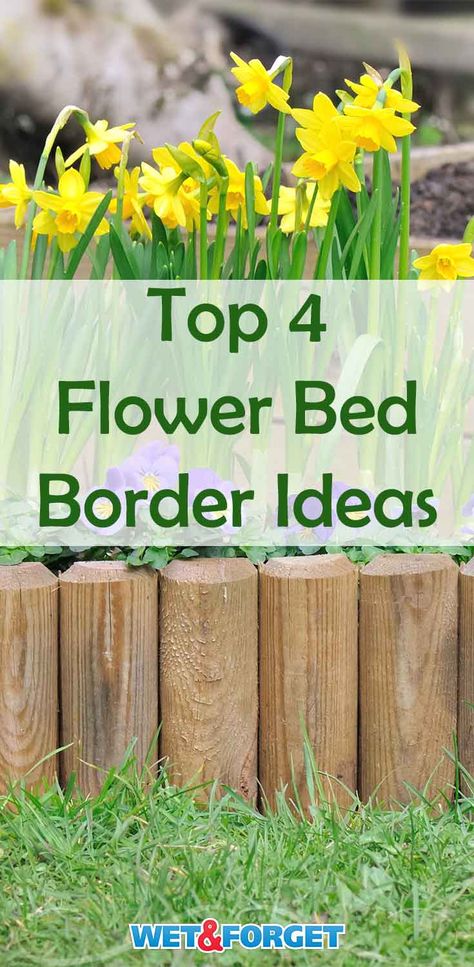 Flower Bed Border Ideas, Boarders For Flower Beds, Flower Garden Borders, Garden Front Of House, Flower Bed Borders, Flower Bed Edging, Spring Ahead, Gardening Guide, Flower Bed Designs