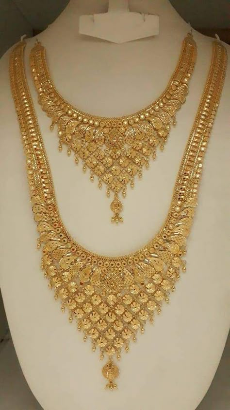 Bride Gold Jewellery Set, Gold Jewellery Set For Bride, Gold Bride Jewelry Set, Bridal Gold Jewellery Design Indian, Gold Jewellery Design Necklaces Bridal, Gold Sets Jewelry Indian Design, Gold Necklace Set Bridal, Gold Necklace Set Indian, Necklace Set Indian Bridal Jewelry