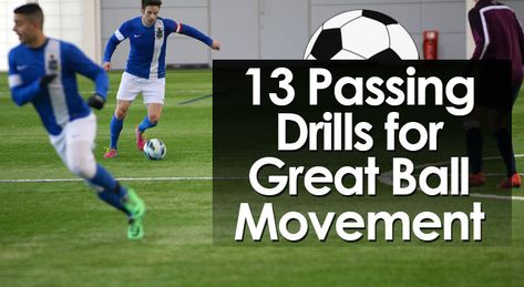 Using the best soccer passing drills is essential for all coaches who want to develop a winning team. Use these 13 drills to develop passing technique. Soccer Conditioning Drills, Alabama Football Funny, Soccer Shooting Drills, Soccer Conditioning, Soccer Techniques, Football Exercises, Soccer Passing Drills, Coaching Youth Soccer, Soccer Workout