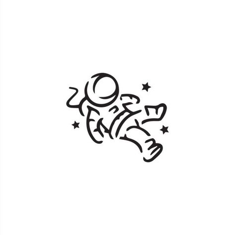 Astronaut Tattoo Minimalist, Cute Astronaut Tattoo, Simple Astronaut Tattoo, Small Astronaut Tattoo, Astronaut Doodle, Astronaut Vector, Astronaut Logo, Astronaut Drawing, Text Mask