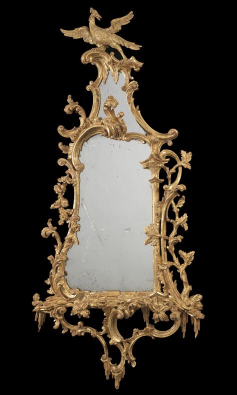 Chippendale Design, Mirrors Vintage, Thomas Chippendale, Georgian Interiors, Georgian Furniture, Old Mirrors, Antique Mirrors, George Iii, Acanthus Leaf