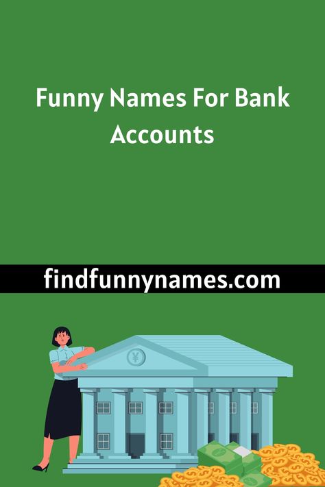 Funny Names For Bank Accounts! 💰😄 Get ready to laugh out loud with these hilarious names for your precious savings. Whether you're looking to add some humor to your financial game or simply want to bring a smile to your face every time you check your balance, these funny bank account names will definitely do the trick! 💸💡 #MoneyLaughs #BankRollinWithLaughs #FunnyMoneyNames #BankAccountLaughs Funny Account Names, Newsletter Names, Bank Accounts, Funny Names, Checking Account, Laugh Out Loud, Savings Account, To Laugh, Bank Account