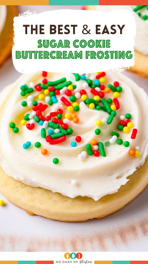 Soft Sugar Cookies With Buttercream Frosting, Homemade Frosting For Sugar Cookies, Sugar Cookie Recipe With Sour Cream, Buttercream Cookie Frosting, Less Sweet Buttercream Frosting, Buttercream Frosting For Cookies, Cookie Buttercream Frosting, Frosting For Sugar Cookies, Sugar Cookie Buttercream