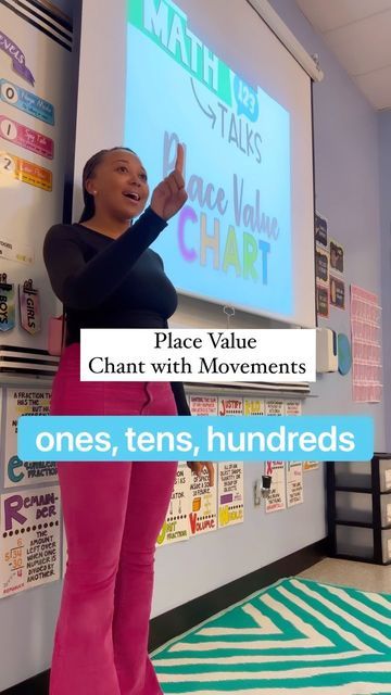 Chants For Math, Place Value Chart 1st Grade, How To Teach Place Value, Teaching Place Value 1st, Place Value Activities 3rd Grade, Place Value Activities 1st, Place Value Song, Place Value Relationships, Classroom Chants