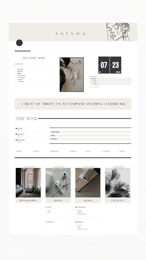 Notion Template Inspiration, Notion Dream Life Template, Notion Aesthetic Minimalist, Notion Dashboard Ideas Minimalist, Notion Template Design, Best Notion Template, Minimalist Notion Dashboard, Notion Template Ideas Minimalist, Minimal Notion Template