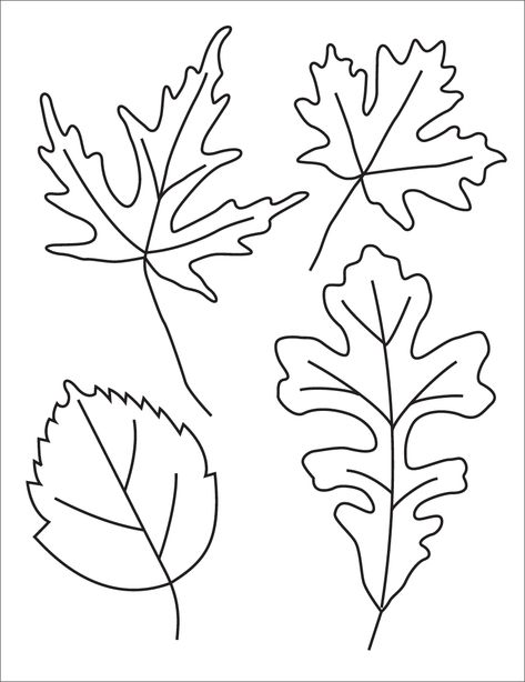 Fall Leaf Art with India Ink · Art Projects for Kids Leaf Drawing Easy, Draw A Leaf, Art On Black Paper, Maple Leaf Drawing, Easy Steps To Draw, Draw Leaves, Leaf Template Printable, Fall Leaf Template, Fall Leaves Coloring Pages