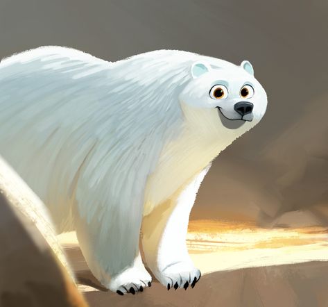 ArtStation - Polar, Sam Nassour Understand Illustration, Monster Character Design, Species Sheet, Bear Character Design, Illustration Monster, Danger Noodle, Character Girl, Polar Bear Art, Animal Caricature