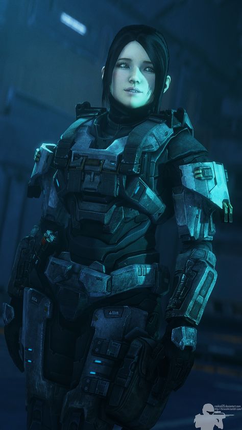 Halo Spartan Armor, Dystopian Art, Natural Redheads, Halo Spartan, Sci Fi Girl, Halo Series, Halo Armor, Halo Reach, Halo 2