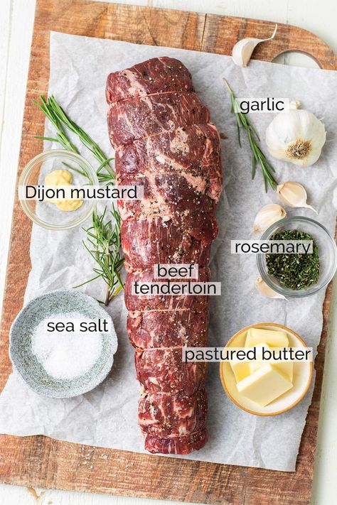 Beer Tenderloin Recipes, Rosemary Garlic Beef Tenderloin, Easter Beef Tenderloin, Red Meat Keto Recipes, Garlic Herb Beef Tenderloin, Marinade Beef Tenderloin, Roast Meat Recipes Beef, Stuffed Tenderloin Recipes, Dinner Party Meat Recipes