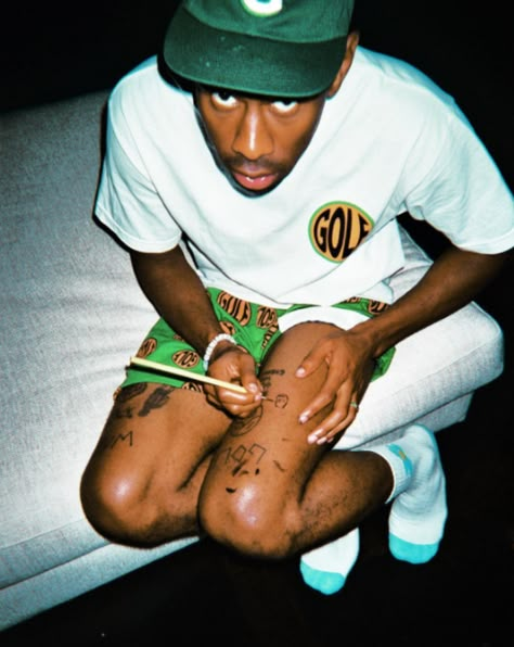 Tyler The Creator Tattoos, Felicia The Goat, Tyler Baudelaire, Odd Future Wolf Gang, Tyler The Creator Wallpaper, Wolf Gang, Stick N Poke Tattoo, Odd Future, Morgan Freeman