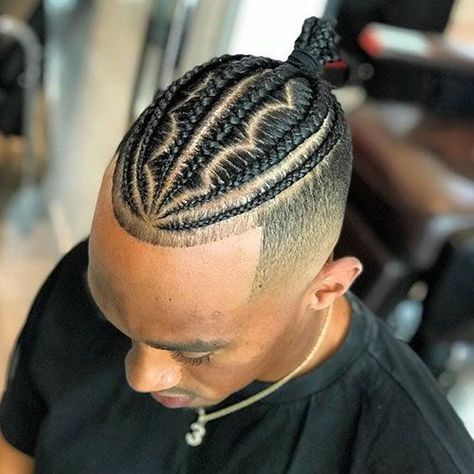 Cornrow Braids with Shaved Sides - Best Cornrows Hairstyles For Men: Cool Cornrow Braids Styles - #menshairstyles #menshair #menshaircuts #menshaircutideas #menshairstyletrends #mensfashion #mensstyle #fade #undercut #barbershop #barber #cornrows #manbraids #braids Boys Braids, Male Haircut, Braids With Fade, Braid Styles For Men, Boy Braids Hairstyles, Scalp Braids, Cornrow Hairstyles For Men, Hairstyles Braid, Braids For Boys