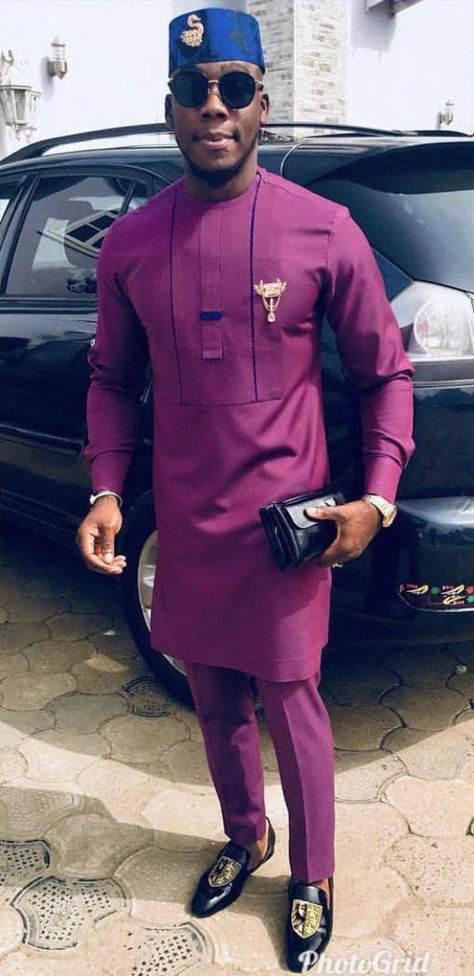 Burgund Suit African Men Clothing African Men Outfit - Etsy Croatia African Male Suits, African Men Clothing, Senator Wears, Matching Pants Set, Costume Africain, African Suit, Nigerian Men Fashion, Dashiki Shirt, African Wear Styles For Men