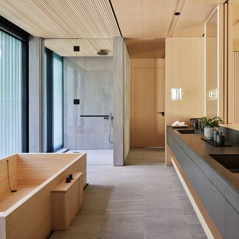 Aman Kyoto (Kyoto, Japan) Verified Reviews | Tablet Hotels Aman Kyoto, Japanese Bathroom, Japanese Minimalist, Architecture Awards, Hotel Bathroom, Japanese Interior, Luxury Accommodation, Minimalist Bathroom, Hotel Design