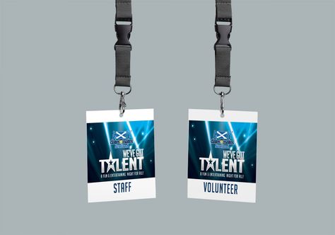 WE'VE GOT TALENT – Logo, label and corporate branding design for We've Got Talent Staff and Volunteer ID Cards as hanging lanyards. #lanyard #corporateidentity #logos #card #label #graphicdesign #branding Got Talent Logo, Corporate Branding Design, Got Talent, Diy Gift Box, Logo Label, Corporate Branding, Brand Guidelines, Letterhead, Corporate Identity