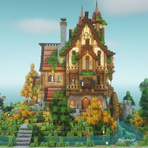 Minecraft Vanilla Builds, Mansion Minecraft, Construction Minecraft, Case Minecraft, Minecraft Village, Blossom House, Rumah Minecraft Sederhana, Minecraft Mansion, Minecraft Structures