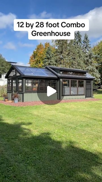 Lapp Structures LLC on Instagram: "Cannot stress how gorgeous the inside of this combo greenhouse is!  #tinyhouse #shedideas #homedecor #plants #tinyhouse" Greenhouse Solar Panels, Lean To Greenhouse Ideas, Garden Shed And Greenhouse Combo, Large Greenhouse Ideas, Greenhouse Layout Floor Plans, Greenhouse Shed Combo Plans, Greenhouse Floor Plan, Green House Shed Combo, House Plans With Greenhouse