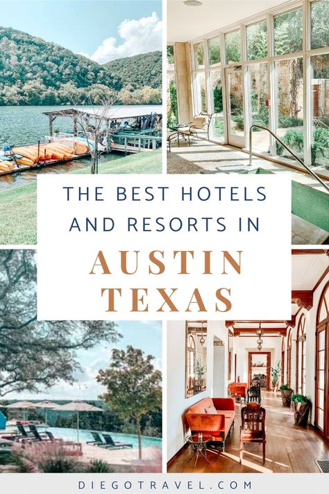 Austin Texas Places To Stay, Best Places To Stay In Austin Texas, Best Hotels In Austin Texas, Where To Stay In Austin Texas, Texas Honeymoon, Texas Resorts, Commodore Perry Estate, Austin Trip, Honeymoon Couples