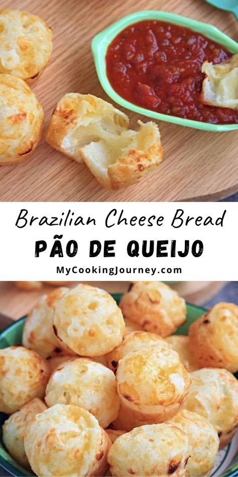 Brazilian Cheese Bread, Cheese Bread Recipe, Bread Shaping, Tapioca Flour, Bread Roll, Milk And Cheese, Brazilian Food, Cheese Bread, Bread Recipes Homemade