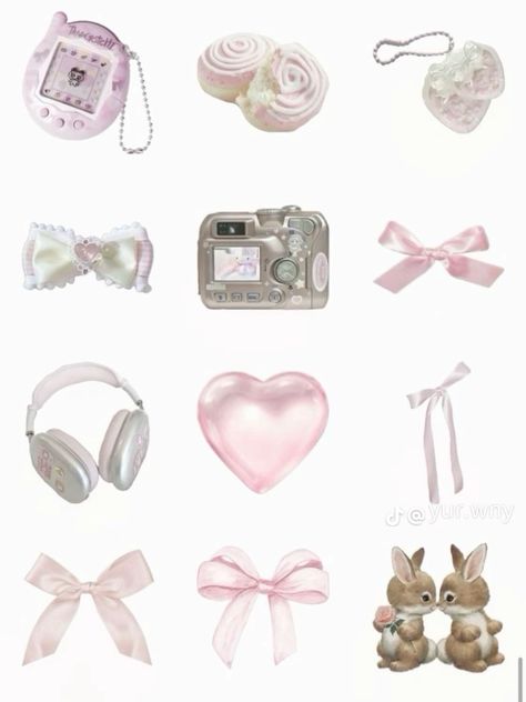 Pink Png Icons Coquette, Pink Iphone Stickers, Aesthetic Iphone Stickers, Coquette Stickers Png, Iphone Stickers Aesthetic, Pink Journal Stickers, Png Aesthetic Pink, Digital Stickers Aesthetic, Coquette Items