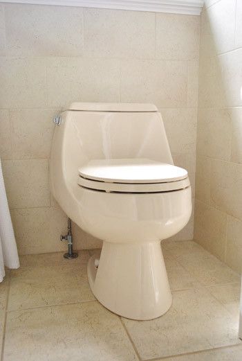 an almond toilet looks best on cream and white colour floor tiles Almond Bathroom Fixtures, Tub Paint, Tub Surrounds, Walk In Shower Designs, Beige Tile, Beige Bathroom, Diy Bathroom Remodel, Rustic Bathrooms, Room Remodel