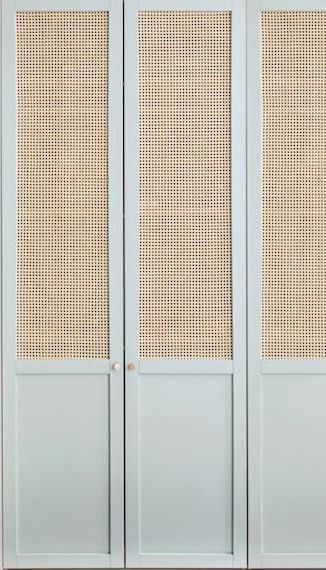 Rattan Walk In Closet, Raffia Wardrobe Doors, Rattan Finish Wardrobe, Coastal Wardrobe Doors, Cane Laminate Wardrobe, Cane Wardrobe Doors, Rattan Wardrobe Doors, Openable Wardrobe Shutter Design, Wicker Wardrobe