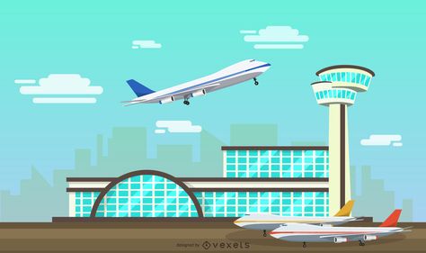 Flat airport facility illustration #AD , #ad, #AD, #airport, #facility, #illustration, #Flat Airport Scene Drawing, Airport Cartoon, Airport Painting Art, Airport Illustration Art, Airport Illustration, Plane Window Illustration, Airplane Taking Off, Modern Art Deco Kitchen, German Road Signs