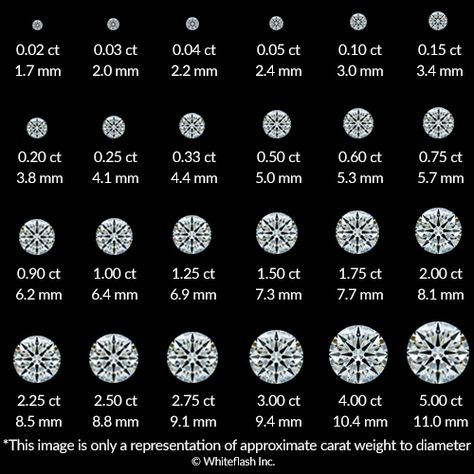 3 Carat Diamond Ring, 5 Carat Diamond Ring, Diamond Carat Size, 3 Carat Diamond, Diamond Size Chart, Moissanite Necklace, Types Of Diamonds, Diamond Guide, Diamond Education