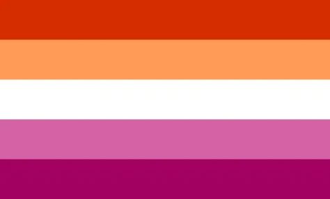 Lesbian Flag, In The Middle, Color Scheme, The Middle, Flag, Color