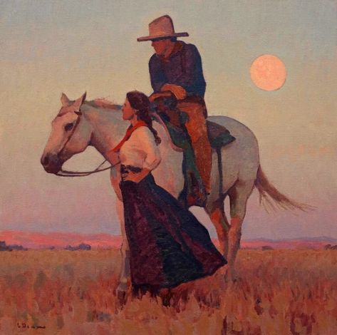 Juxtaposition of Human and Landscape in the Art of Glenn Dean – Ranchlands Glenn Dean, Western Artwork, Western Paintings, West Art, Cowboy Art, Playlist Covers, Western Art, Kingfisher, Horse Art