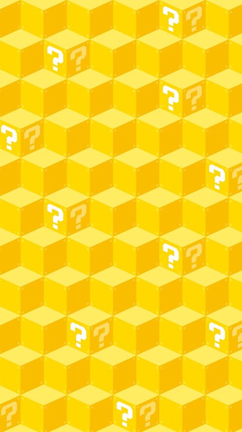 question block Super Mario Color Palette, Super Mario Pattern, Super Mario Bros Wallpaper, Mario Bros Wallpaper, Mario Question Block, Mario Pattern, Video Game Pattern, Mario Bros Birthday Party Ideas, Nintendo Party