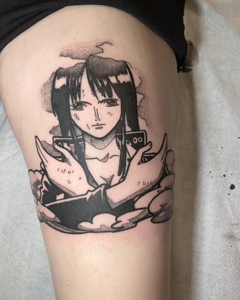 One Piece Robin Tattoo, Nami Tattoo One Piece, Nico Robin Tattoo, One Piece Anime Tattoo, One Piece Tattoo Ideas, Niko Robin, One Piece Tattoo, Robin Tattoo, Icon Tattoo