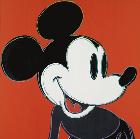 Andy Warhol Mickey Mouse | modern design by moderndesign.org Mickey Mouse Pop Art, Pop Art Andy Warhol, Warhol Paintings, Richard Hamilton, Andy Warhol Pop Art, Warhol Art, Carnegie Museum Of Art, Mickey Mouse Art, Power Pop