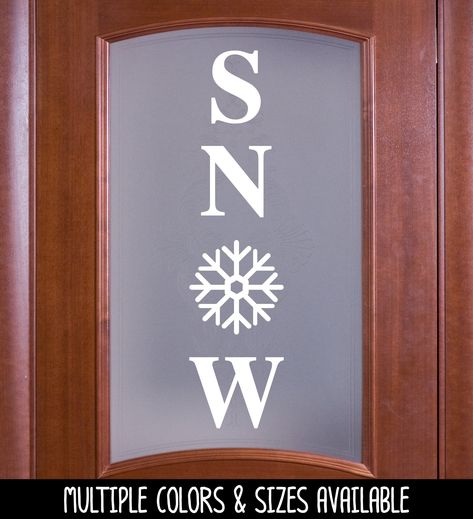 Winter classroom door