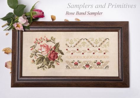 Needlework Shops, By Regina, Beautiful Cross Stitch, Cross Stitch Samplers, Cross Stitch Rose, Irish Cream, Antique Roses, Country Primitive, Stitching Art